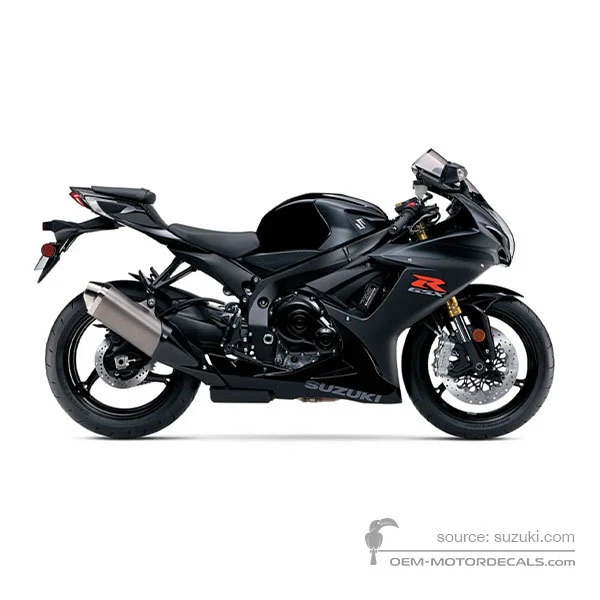 Autocollants pour Suzuki GSXR750 2016 - Noir • Suzuki Autocollants OEM