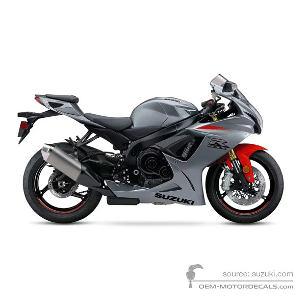 Decals for Suzuki GSXR750 2021 - Gray • Suzuki OEM Decals