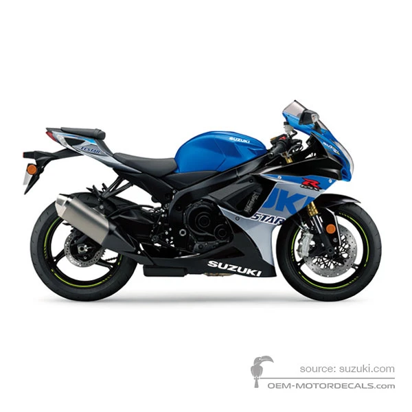 Stickers voor Suzuki GSXR750 2022 - Blauw • Suzuki OEM Stickers