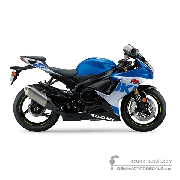 Aufkleber für Suzuki GSXR750 2023 - Blau • Suzuki OEM-Aufkleber