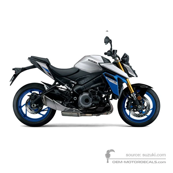 Stickers voor Suzuki GSXS1000 2025 - Zilver • Suzuki OEM Stickers