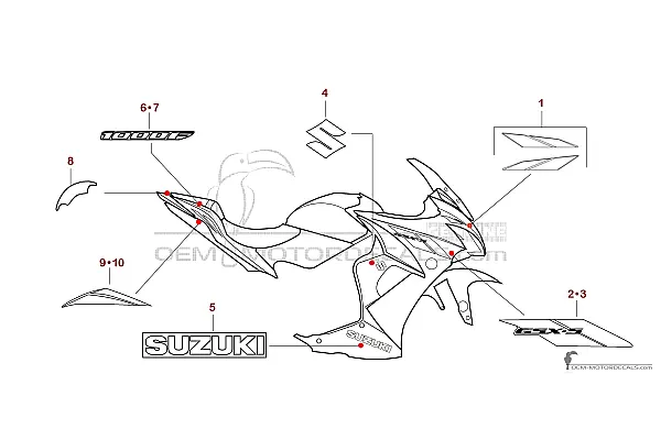 Suzuki GSXS1000F 2020 - Biały