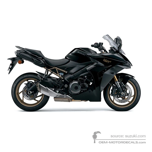 Stickers voor Suzuki GSXS1000GT 2022 - Zwart • Suzuki OEM Stickers
