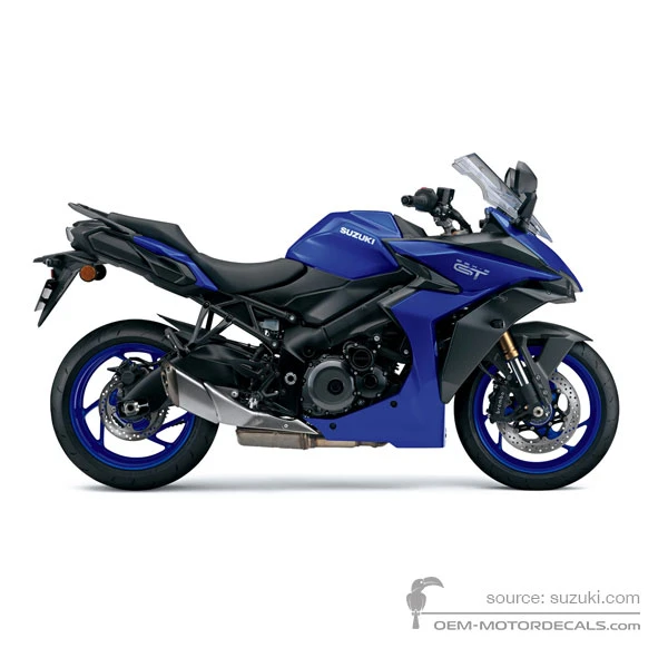 Stickers voor Suzuki GSXS1000GT 2025 - Blauw • Suzuki OEM Stickers