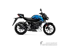 Pegatinas para Suzuki GSXS125 2023 - Azul • Suzuki Pegatinas OEM