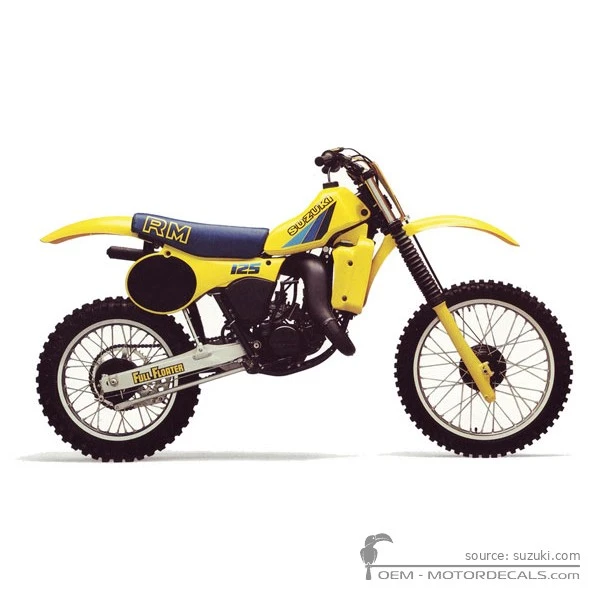 Decals for Suzuki RM125 1983 • Suzuki OEM Decals