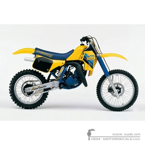 Adesivi per Suzuki RM125 1986 • Suzuki Adesivi OEM