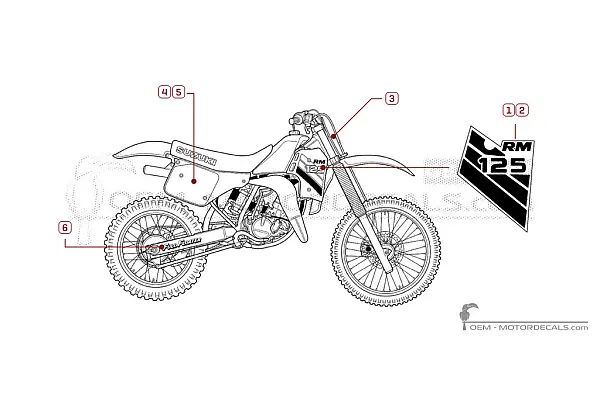 Suzuki RM125 1986