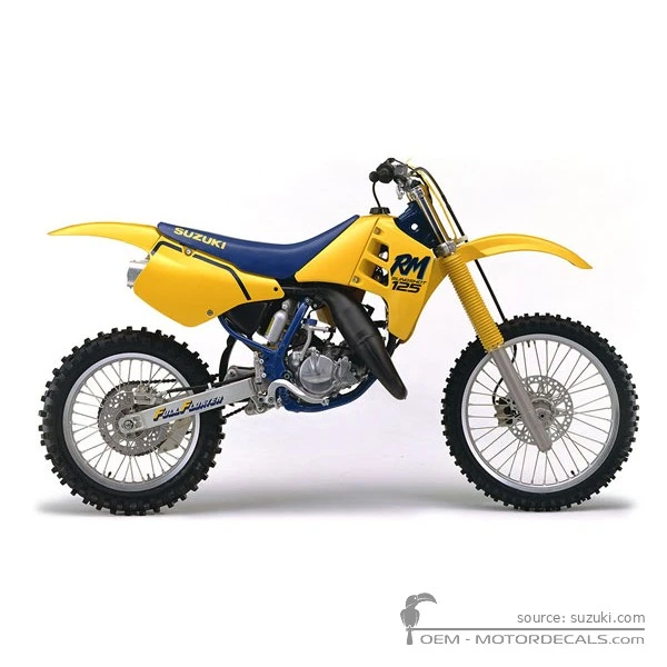 Stickers voor Suzuki RM125 1989 • Suzuki OEM Stickers