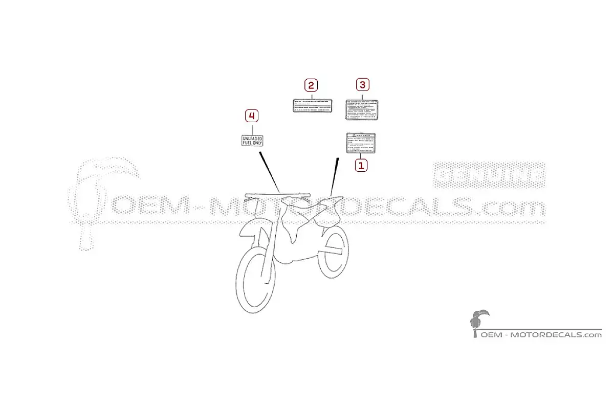 Pegatinas para Etiquetas de precaución • Suzuki Pegatinas OEM