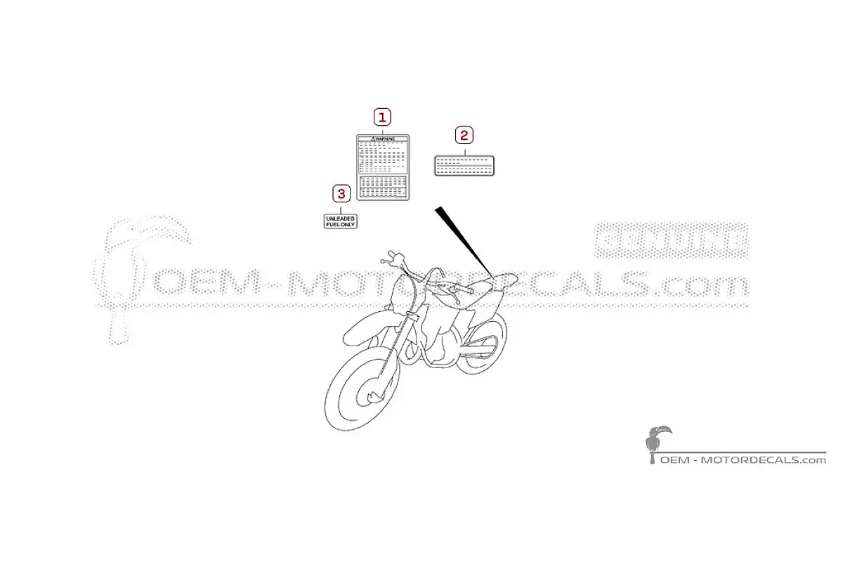 Naklejki do Naklejki ostrzegawcze • Suzuki Naklejki OEM