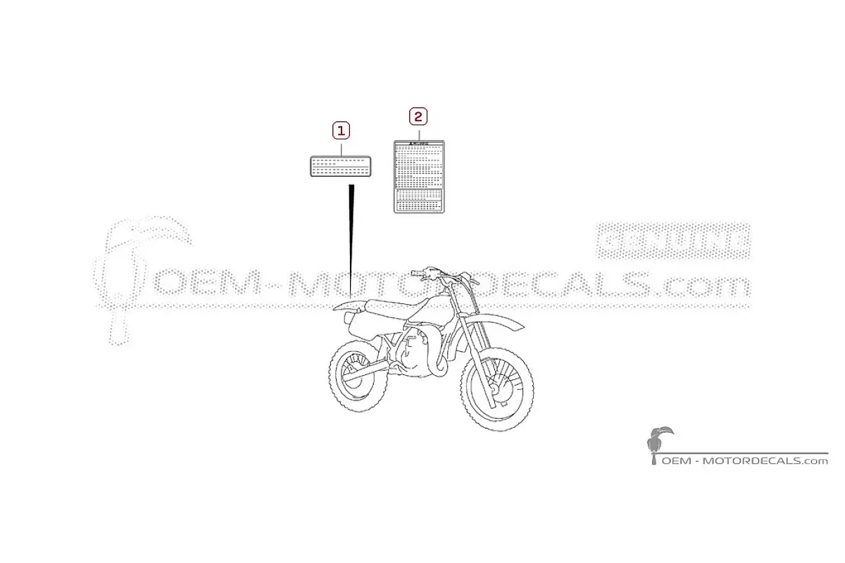 Naklejki do Naklejki ostrzegawcze • Suzuki Naklejki OEM