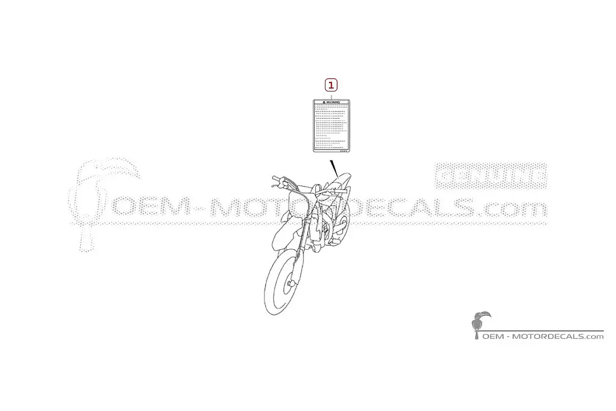 Pegatinas para Etiquetas de precaución • Suzuki Pegatinas OEM