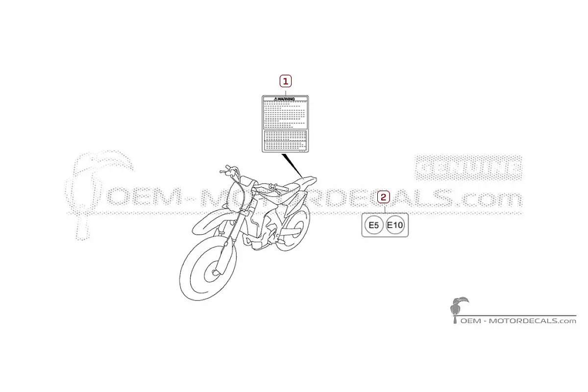 Decals for Caution labels • Suzuki OEM Decals