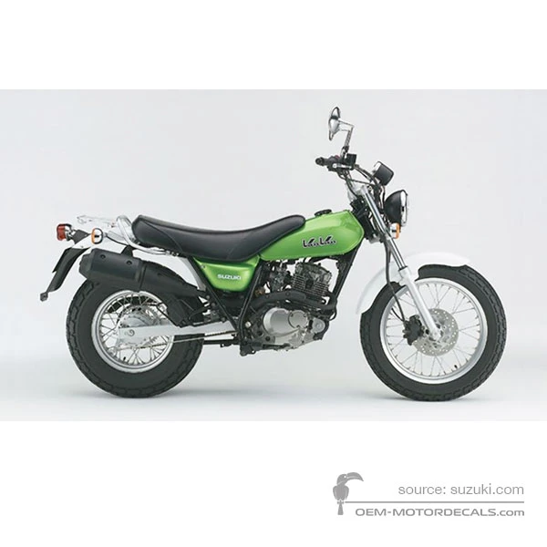 Decals for Suzuki RV125 VANVAN 2003 - Green • Suzuki OEM Decals