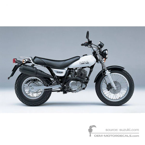 Adesivi per Suzuki RV125 VANVAN 2004 - Argento • Suzuki Adesivi OEM