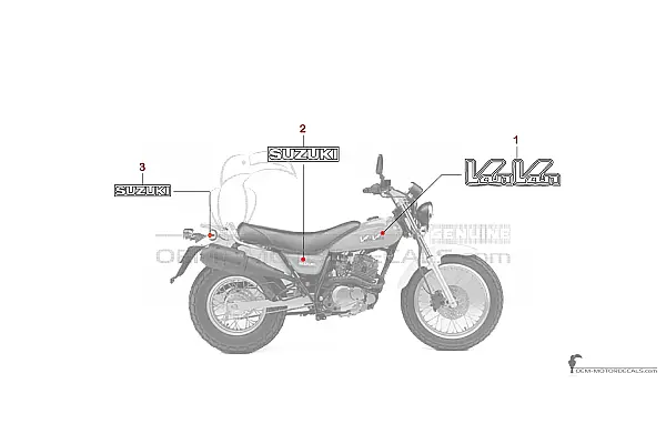 Suzuki RV125 VANVAN 2004 - Orange