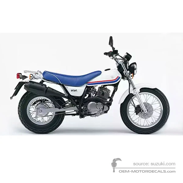 Decals for Suzuki RV125 VANVAN 2007 - White • Suzuki OEM Decals