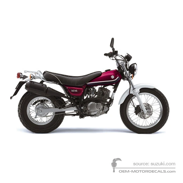 Decals for Suzuki RV125 VANVAN 2009 - Red • Suzuki OEM Decals