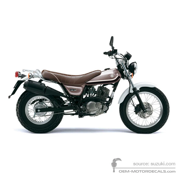 Stickers voor Suzuki RV125 VANVAN 2010 - Zilver • Suzuki OEM Stickers
