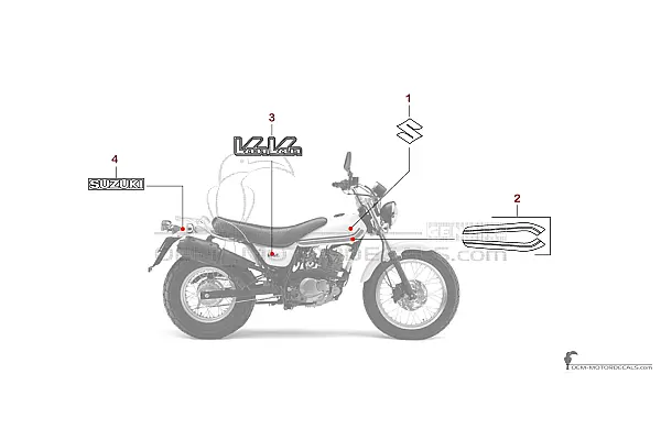 Suzuki RV125 VANVAN 2010 - Wit