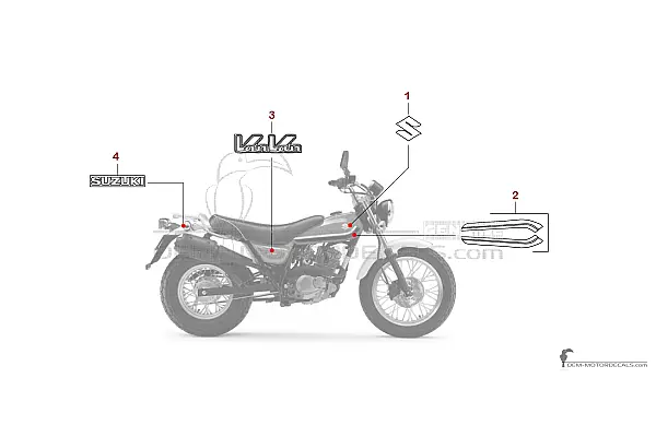 Suzuki RV125 VANVAN 2014 - Rojo