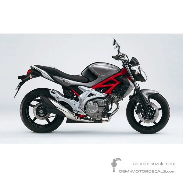 Pegatinas para Suzuki SFV650 GLADIUS 2010 - Gris • Suzuki Pegatinas OEM