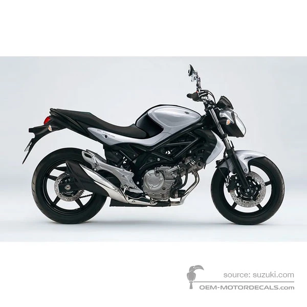 Pegatinas para Suzuki SFV650 GLADIUS 2011 - Plata • Suzuki Pegatinas OEM