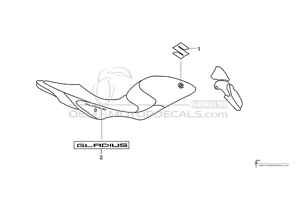 Suzuki SFV650 GLADIUS 2015 - Gray