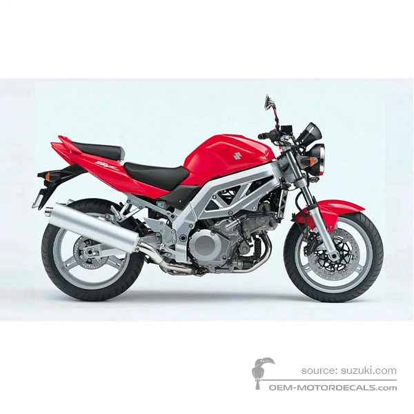 Aufkleber für Suzuki SV1000 2004 - Rot • Suzuki OEM-Aufkleber