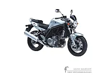 Stickers voor Suzuki SV1000 2005 - Zilver • Suzuki OEM Stickers