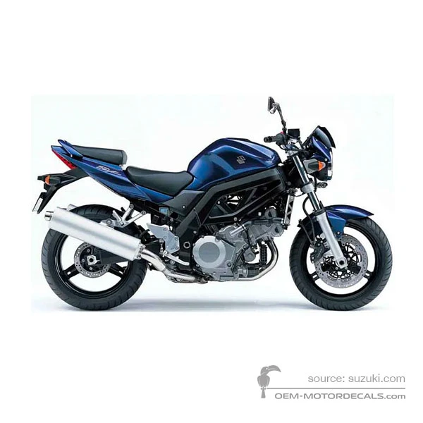 Aufkleber für Suzuki SV1000 2006 - Blau • Suzuki OEM-Aufkleber