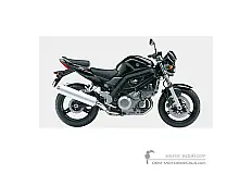 Stickers voor Suzuki SV1000 2007 - Zwart • Suzuki OEM Stickers