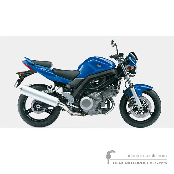 Pegatinas para Suzuki SV1000 2007 - Azul • Suzuki Pegatinas OEM