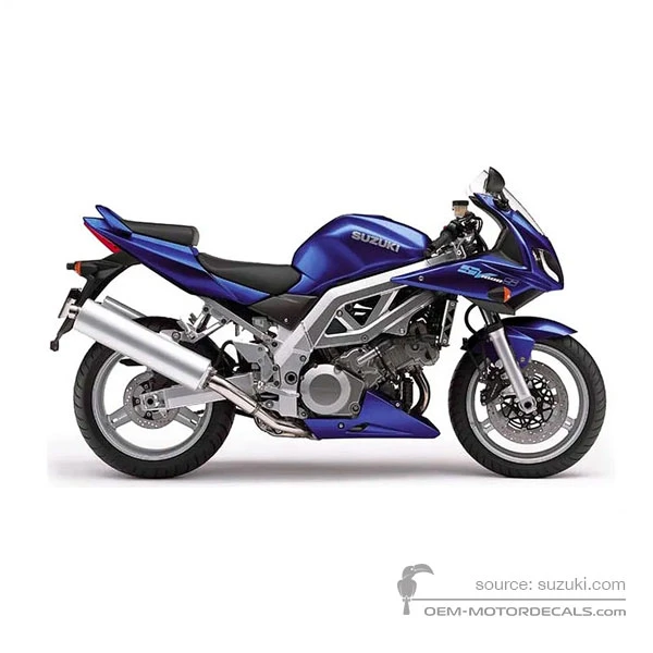 Naklejki do Suzuki SV1000S 2003 - Niebieski • Suzuki Naklejki OEM