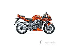 Stickers voor Suzuki SV1000S 2003 - Oranje • Suzuki OEM Stickers
