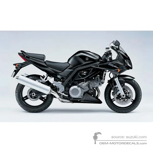 Naklejki do Suzuki SV1000S 2006 - Czarny • Suzuki Naklejki OEM