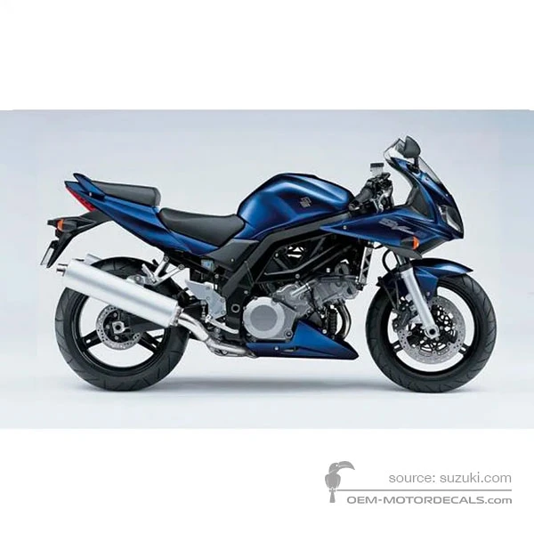 Naklejki do Suzuki SV1000S 2006 - Niebieski • Suzuki Naklejki OEM