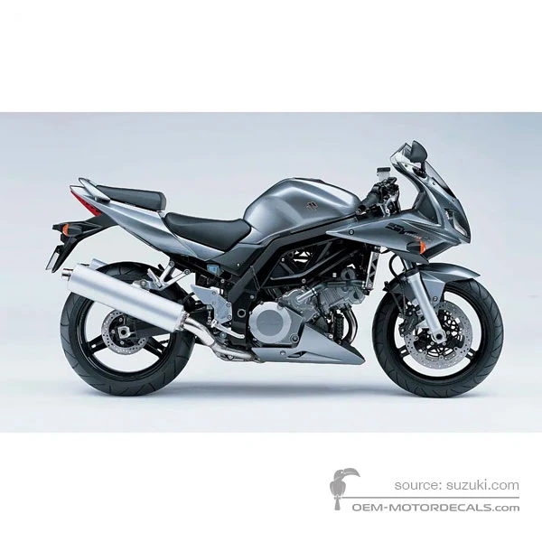 Aufkleber für Suzuki SV1000S 2006 - Grau • Suzuki OEM-Aufkleber