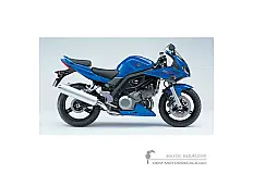 Naklejki do Suzuki SV1000S 2007 - Niebieski • Suzuki Naklejki OEM