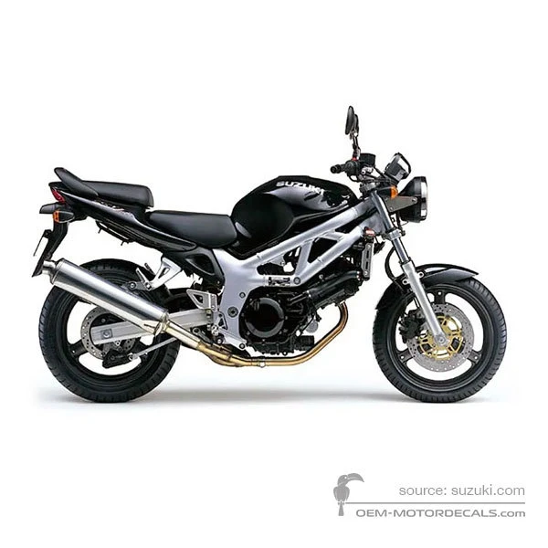 Naklejki do Suzuki SV650 2001 - Czarny • Suzuki Naklejki OEM