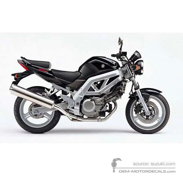 Autocollants pour Suzuki SV650 2004 - Noir • Suzuki Autocollants OEM