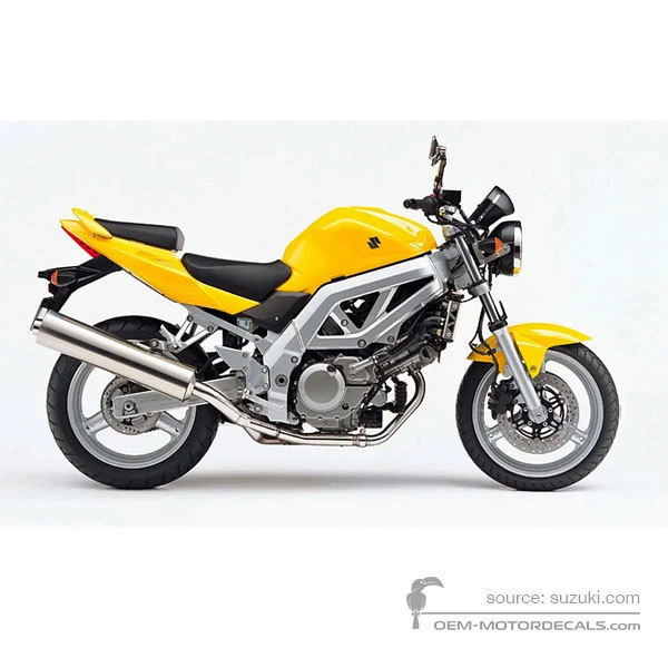 Decals for Suzuki SV650 2004 - Yellow • Suzuki OEM Decals