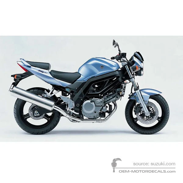 Pegatinas para Suzuki SV650 2006 - Plata • Suzuki Pegatinas OEM