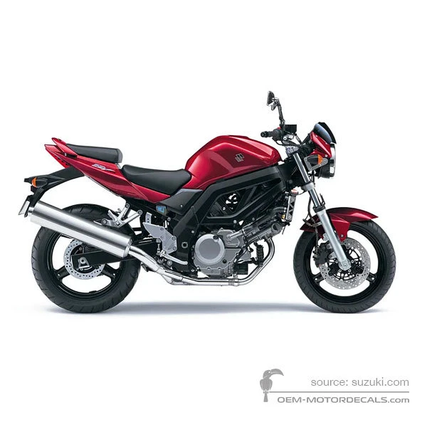 Decals for Suzuki SV650 2007 - Red • Suzuki OEM Decals