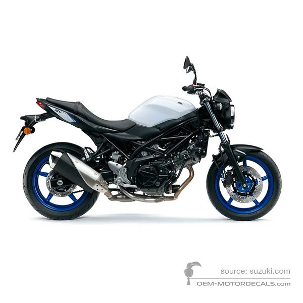 Pegatinas para Suzuki SV650 2017 - Blanco • Suzuki Pegatinas OEM