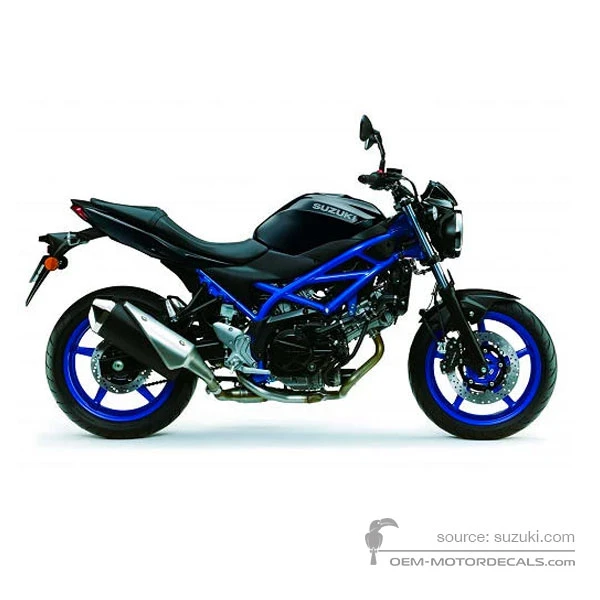 Adesivi per Suzuki SV650 2019 - Nero • Suzuki Adesivi OEM
