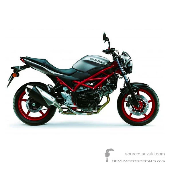 Naklejki do Suzuki SV650 2019 - Szary • Suzuki Naklejki OEM