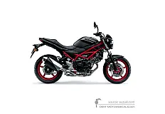 Stickers voor Suzuki SV650 2020 - Zwart • Suzuki OEM Stickers