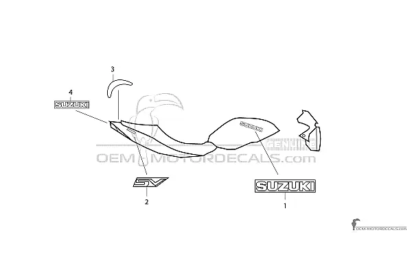 Susuki SV650 2022 - Zwart